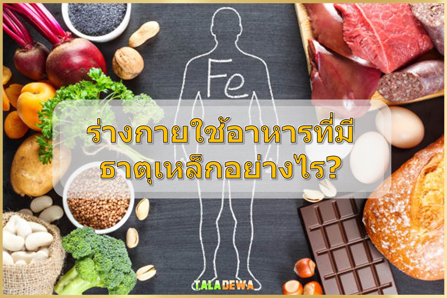 ร่างกายใช้อาหารที่มีธาตุเหล็กอย่างไร?